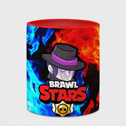 Кружка 3D BRAWL STARS MORTIS, цвет: 3D-белый + красный — фото 2