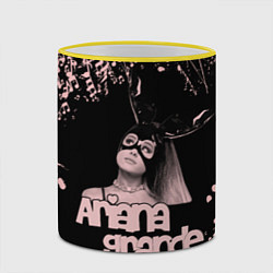 Кружка 3D ARIANA GRANDE, цвет: 3D-желтый кант — фото 2