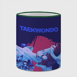 Кружка 3D Taekwondo, цвет: 3D-зеленый кант — фото 2