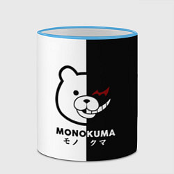Кружка 3D Monokuma, цвет: 3D-небесно-голубой кант — фото 2