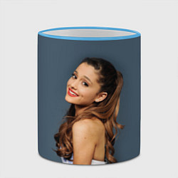 Кружка 3D Ariana Grande Ариана Гранде, цвет: 3D-небесно-голубой кант — фото 2