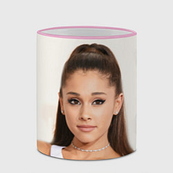 Кружка 3D Ariana Grande Ариана Гранде, цвет: 3D-розовый кант — фото 2