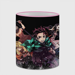 Кружка 3D KIMETSU NO YAIBA, цвет: 3D-розовый кант — фото 2
