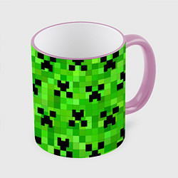 Кружка 3D MINECRAFT, цвет: 3D-розовый кант