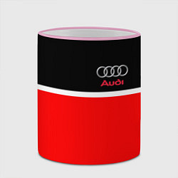 Кружка 3D AUDI SPORT, цвет: 3D-розовый кант — фото 2