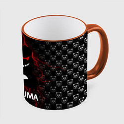 Кружка 3D MONOKUMA, цвет: 3D-оранжевый кант