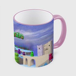Кружка 3D Terraria, цвет: 3D-розовый кант