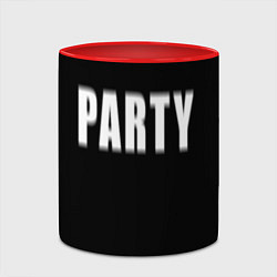 Кружка 3D Hard PARTY, цвет: 3D-белый + красный — фото 2