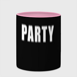Кружка 3D Hard PARTY, цвет: 3D-белый + розовый — фото 2