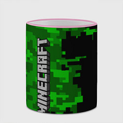 Кружка 3D MINECRAFT, цвет: 3D-розовый кант — фото 2
