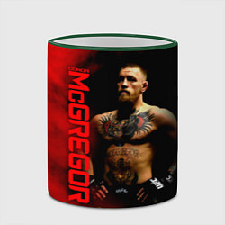 Кружка 3D Конор МакГрегор, цвет: 3D-зеленый кант — фото 2