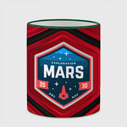 Кружка 3D MARS NASA, цвет: 3D-зеленый кант — фото 2