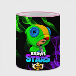 Кружка 3D BRAWL STARS LEON, цвет: 3D-розовый кант — фото 2