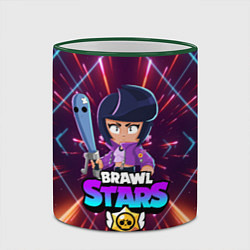 Кружка 3D BRAWL STARS BIBI, цвет: 3D-зеленый кант — фото 2