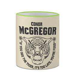 Кружка 3D Conor McGregor, цвет: 3D-светло-зеленый кант — фото 2