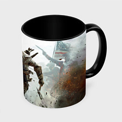 Кружка 3D ASSASSINS CREED, цвет: 3D-белый + черный