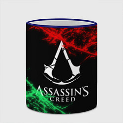 Кружка 3D Assassin’s Creed: Red & Green, цвет: 3D-синий кант — фото 2
