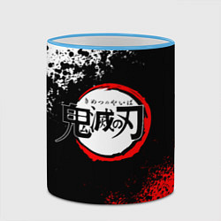 Кружка 3D KIMETSU NO YAIBA, цвет: 3D-небесно-голубой кант — фото 2
