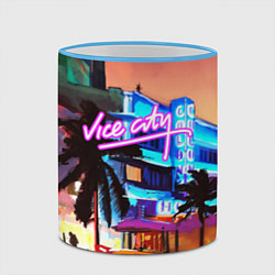 Кружка 3D GTA: VICE CITY, цвет: 3D-небесно-голубой кант — фото 2