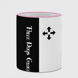 Кружка 3D Three Days Grace, цвет: 3D-розовый кант — фото 2