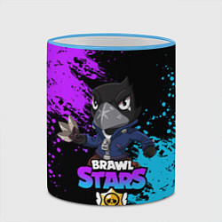 Кружка 3D Brawl Stars Crow, цвет: 3D-небесно-голубой кант — фото 2