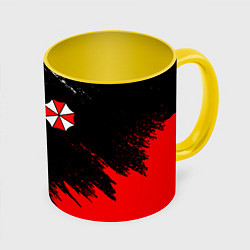 Кружка 3D UMBRELLA CORP, цвет: 3D-белый + желтый