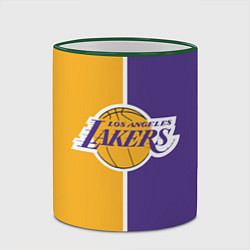 Кружка 3D LA LAKERS, цвет: 3D-зеленый кант — фото 2