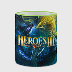 Кружка 3D Heroes of Might and Magic, цвет: 3D-светло-зеленый кант — фото 2
