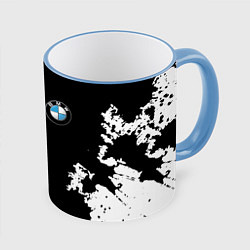 Кружка 3D BMW, цвет: 3D-небесно-голубой кант