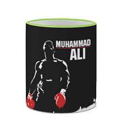 Кружка 3D Muhammad Ali, цвет: 3D-светло-зеленый кант — фото 2