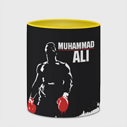 Кружка 3D Muhammad Ali, цвет: 3D-белый + желтый — фото 2