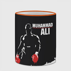 Кружка 3D Muhammad Ali, цвет: 3D-оранжевый кант — фото 2