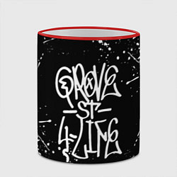 Кружка 3D GROVE STREET GTA, цвет: 3D-красный кант — фото 2
