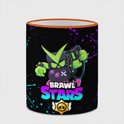 Кружка 3D BRAWL STARS VIRUS 8-BIT, цвет: 3D-оранжевый кант — фото 2