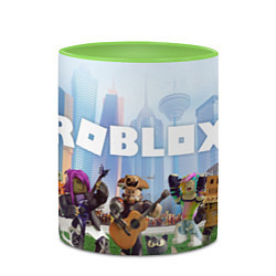 Кружка 3D ROBLOX, цвет: 3D-белый + светло-зеленый — фото 2