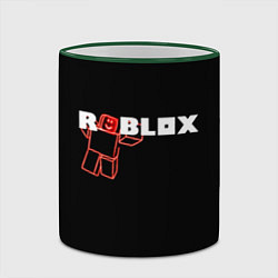 Кружка 3D Роблокс Roblox, цвет: 3D-зеленый кант — фото 2