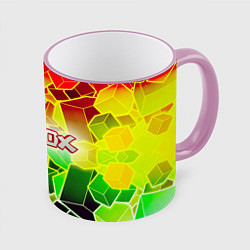 Кружка 3D Роблокс, цвет: 3D-розовый кант