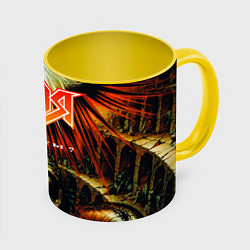 Кружка 3D Ария, цвет: 3D-белый + желтый