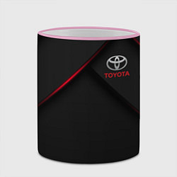 Кружка 3D TOYOTA, цвет: 3D-розовый кант — фото 2