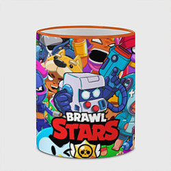 Кружка 3D BRAWL STARS 8-BIT, цвет: 3D-оранжевый кант — фото 2