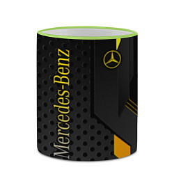 Кружка 3D Mercedes-Benz, цвет: 3D-светло-зеленый кант — фото 2