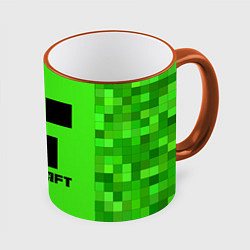Кружка 3D MINECRAFT, цвет: 3D-оранжевый кант