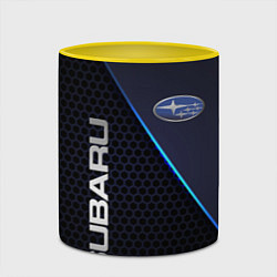 Кружка 3D SUBARU, цвет: 3D-белый + желтый — фото 2