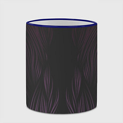 Кружка 3D Фиолетовое пламя, цвет: 3D-синий кант — фото 2