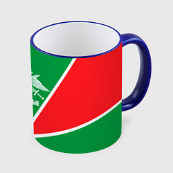 Кружка 3D Пограничные Войска, цвет: 3D-синий кант