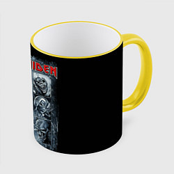 Кружка 3D Iron Maiden, цвет: 3D-желтый кант