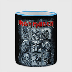 Кружка 3D Iron Maiden, цвет: 3D-небесно-голубой кант — фото 2