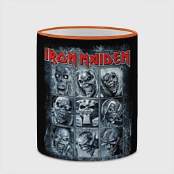 Кружка 3D Iron Maiden, цвет: 3D-оранжевый кант — фото 2
