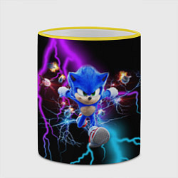 Кружка 3D SONIC, цвет: 3D-желтый кант — фото 2