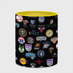 Кружка 3D NBA Pattern, цвет: 3D-белый + желтый — фото 2